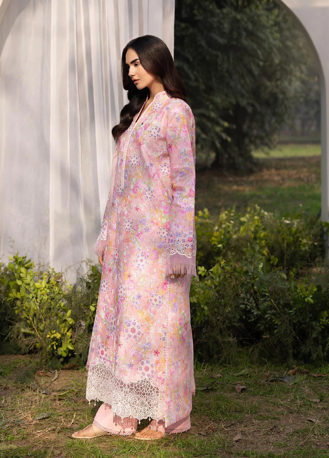 Summer Printkari Exclusive by RajBari Unstitched Embroidered Lawn 3 Piece Suit RB26USP D-03 - Casual Collection