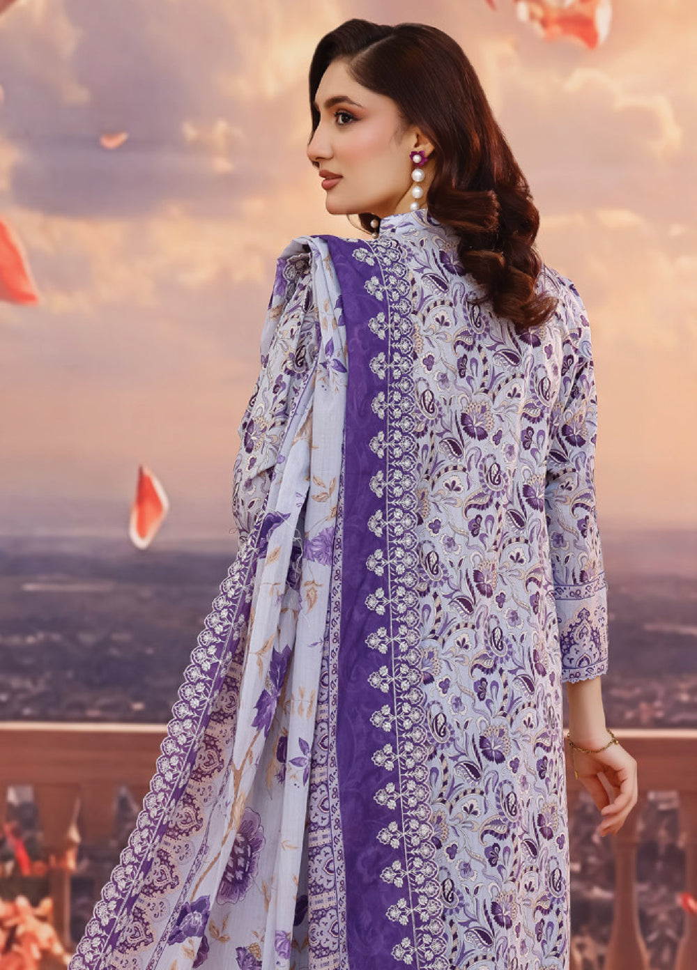 Salina by Regalia Textile Unstitched Cutwork Embroidered Lawn 3 Piece Suit RG26USCL D-10 - Summer Collection