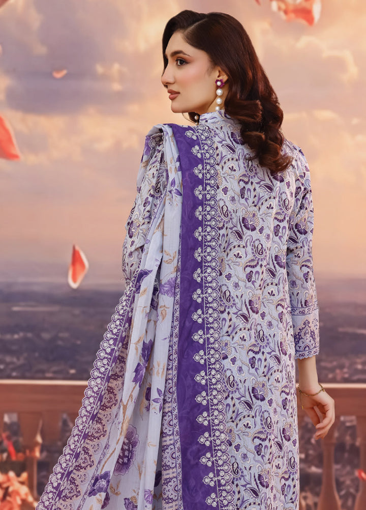 Salina by Regalia Textile Unstitched Cutwork Embroidered Lawn 3 Piece Suit RG26USCL D-10 - Summer Collection