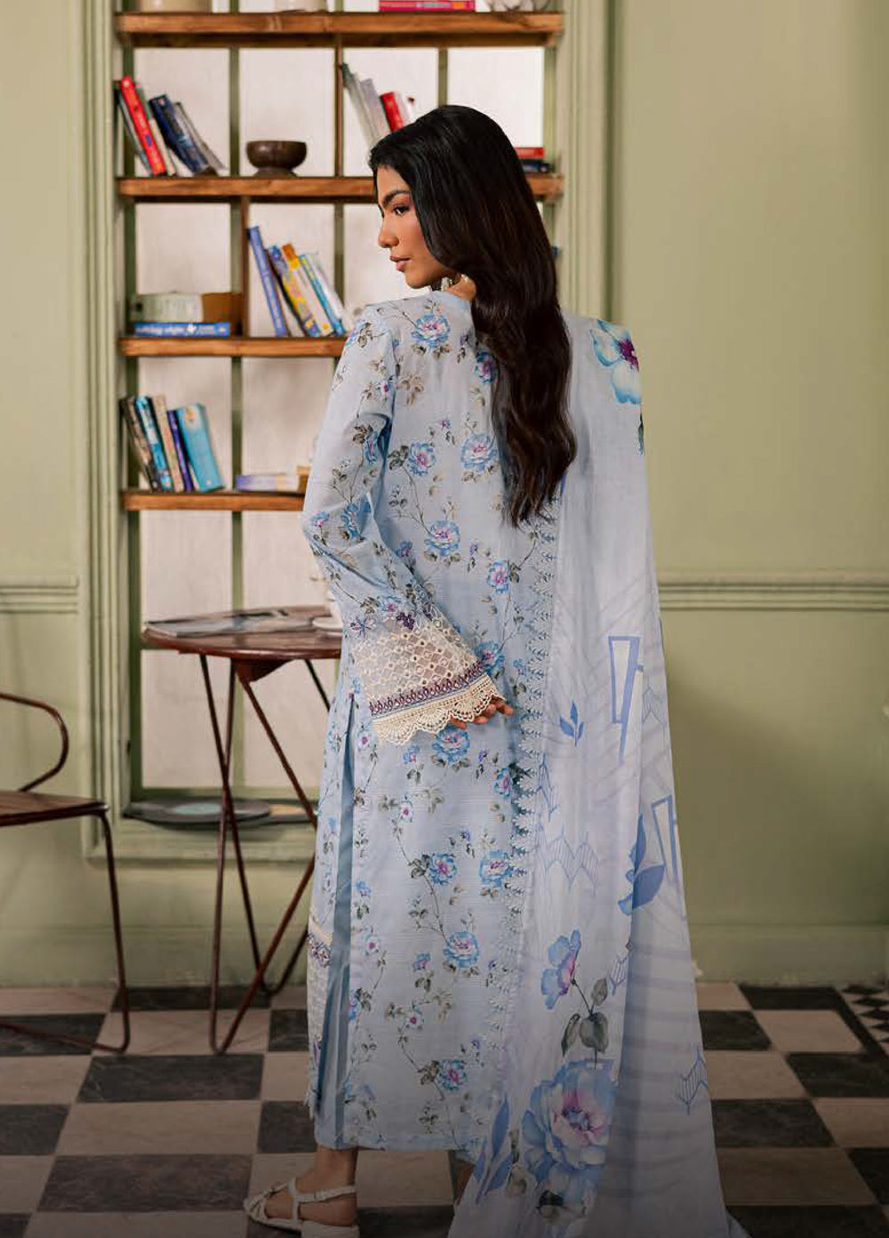 Daria by Riaz Arts Unstitched Embroidered Lawn 3 Piece Suit DA26UCT DA-62 - Summer Collection