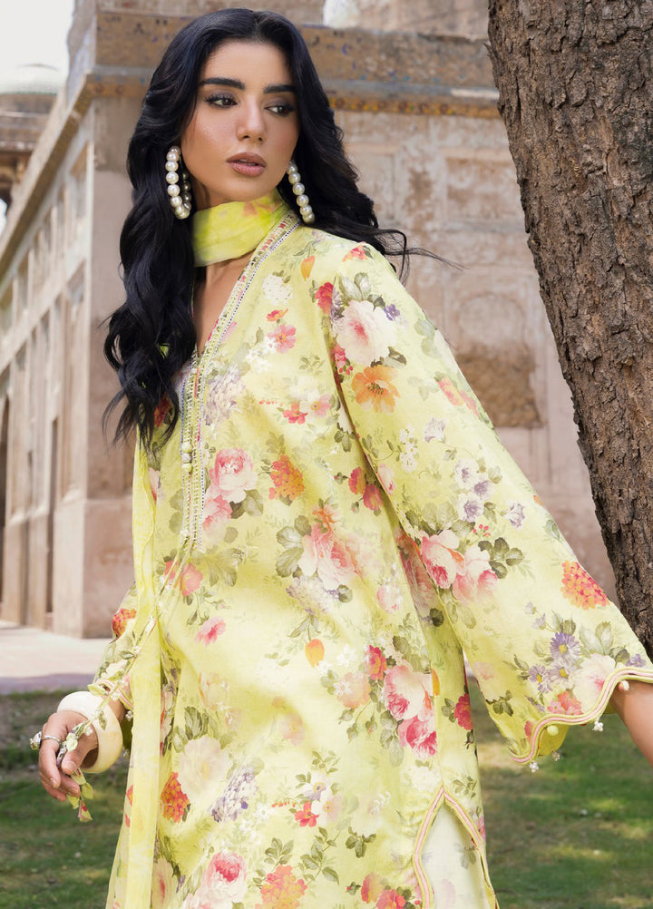 The Flora by Gul Ahmed Unstitched Embroidered Lawn 3 Piece Suit GA26ULF BM62046 - Casual Collection