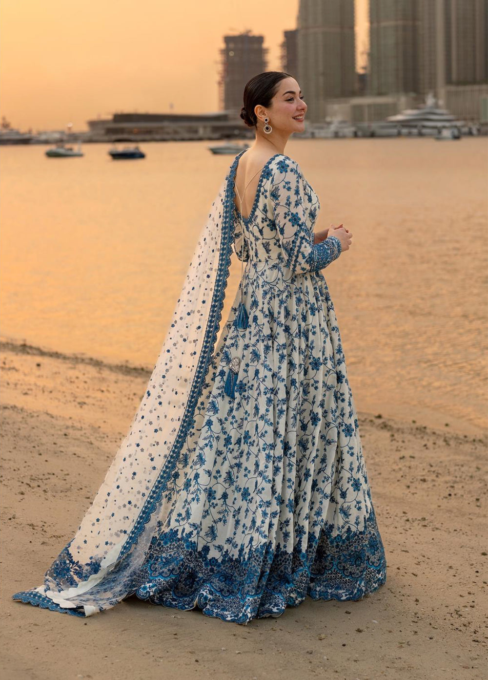 AYA by Faiza Saqlain Unstitched Embroidered Luxury Lawn 3 Piece Suit FS26UAL JEHONA - Festive Collection