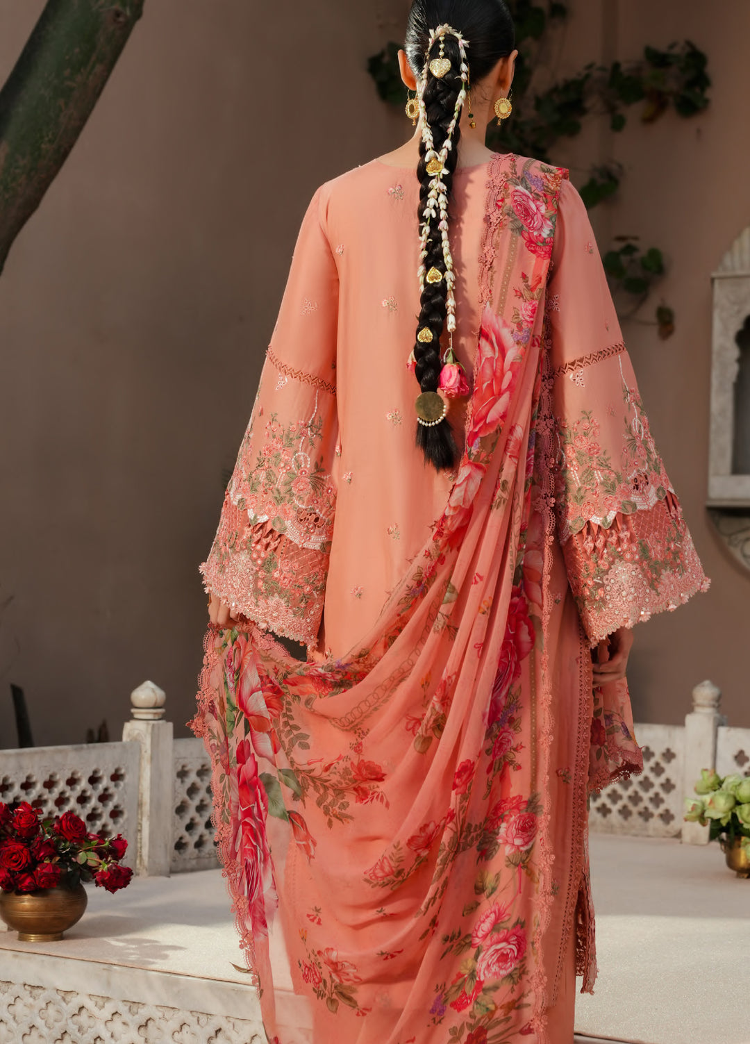Ek Fasana by Kahf Premium Unstitched Embroidered Luxury Lawn 3 Piece Suit KHF26UFL KLB 5B ADAA - Festive Collection