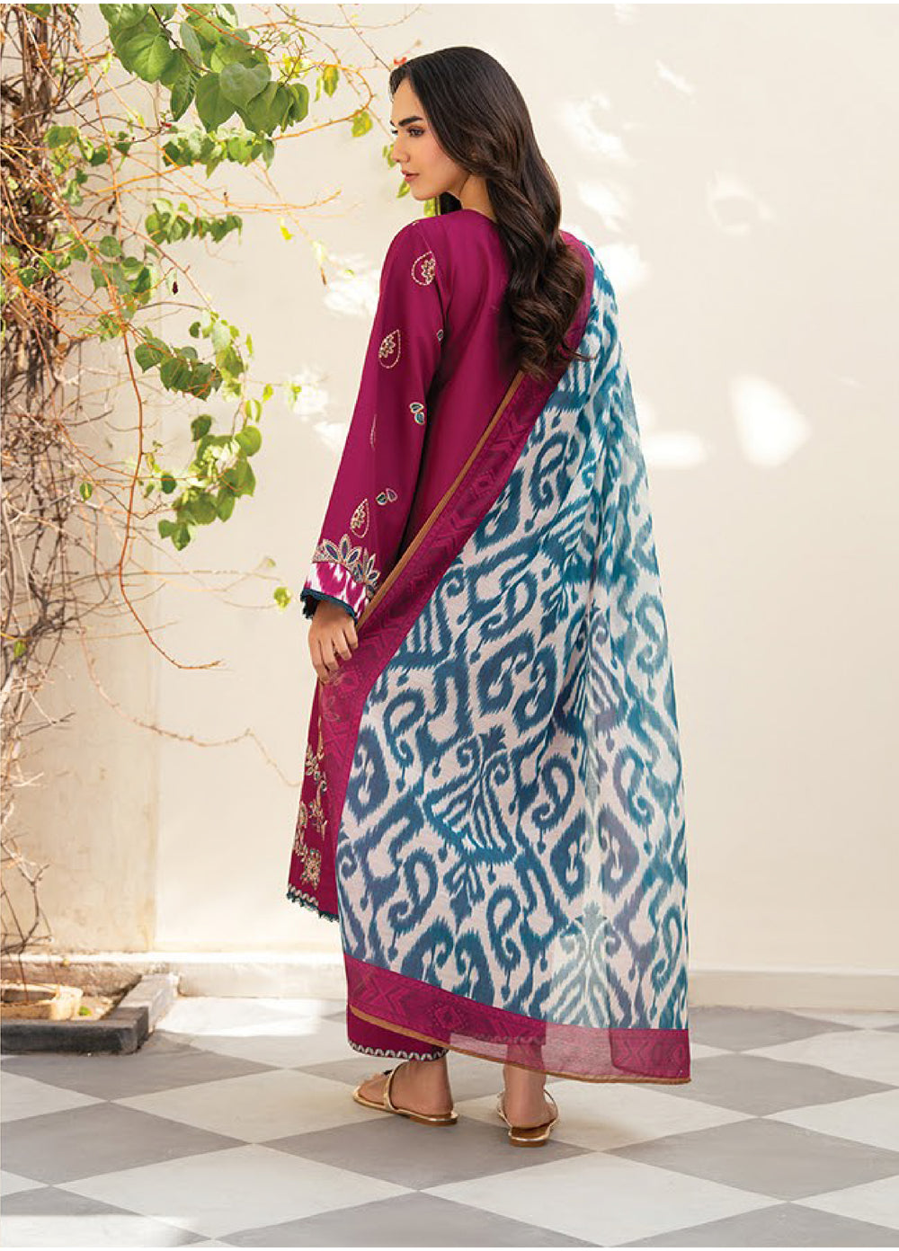 Namah by Xenia Formals Unstitched Embroidered Lawn 3 Piece Suit XF26ULN 02 - NELAM - Festive Collection