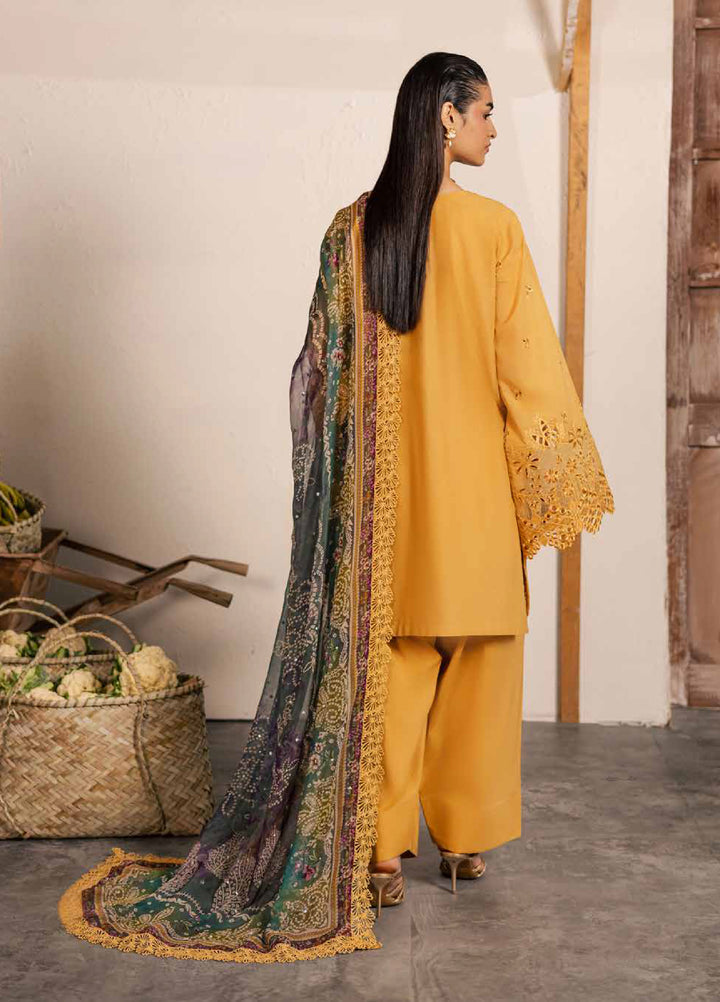 Bazar by Nureh Unstitched Chikankari Lawn 4 Piece Suit NU26UNL NE-254 - Eid Collection