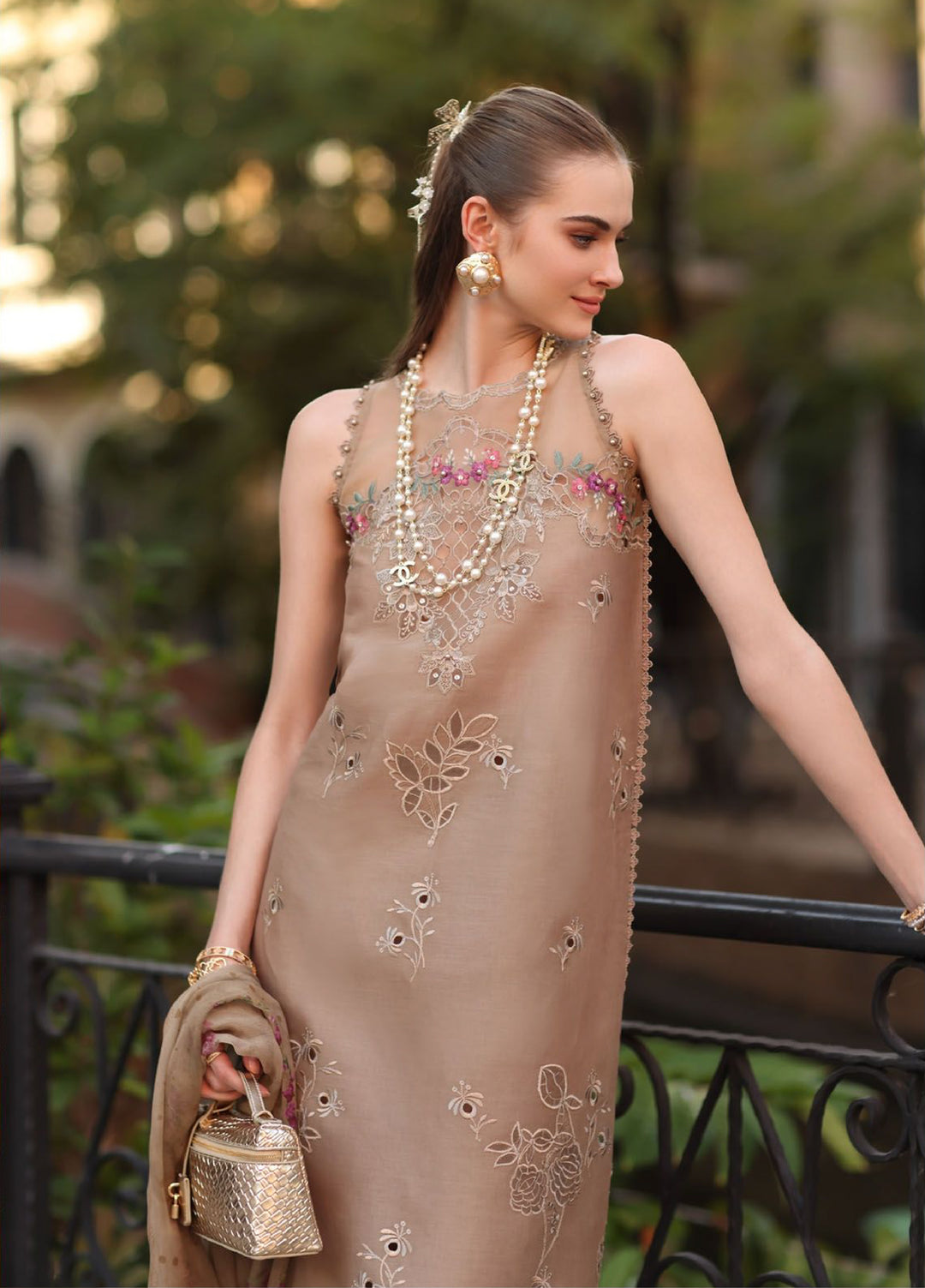 Noor by Saadia Asad Unstitched Embroidered Lawn 3 Piece Suit SA26UNE D-05B - Eid Collection