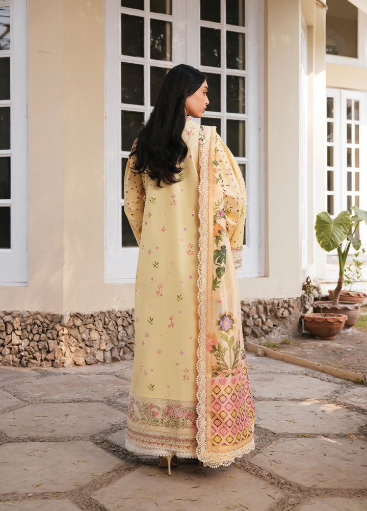Florette by Afrozeh Unstitched Embroidered Lawn 3 Piece Suit AF26UFL D-07 EIRA - Festive Collection
