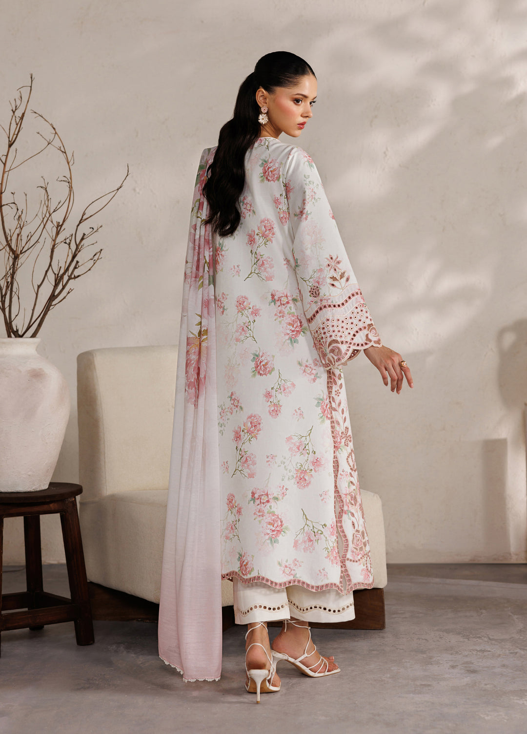 Iznik Unstitched Embroidered Lawn 3 Piece Suit IZ26ULF IBE-04 - Festive Collection
