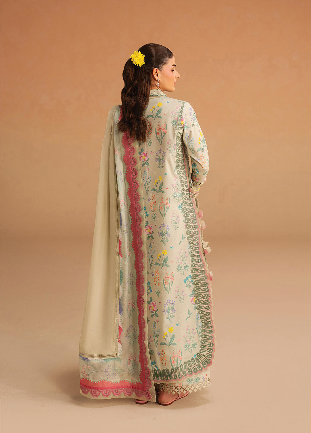 Haze A Prints by Afrozeh Unstitched Printed Lawn 3 Piece Suit AF26UAP Sunlaced Green FWU-111 - Summer Collection