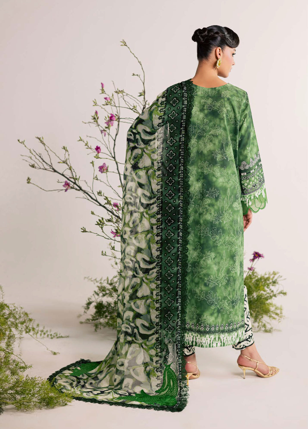 Daily Delight by Nureh Unstitched Embroidered Lawn 3 Piece Suit NU26UDDL DD-30 - Summer Collection