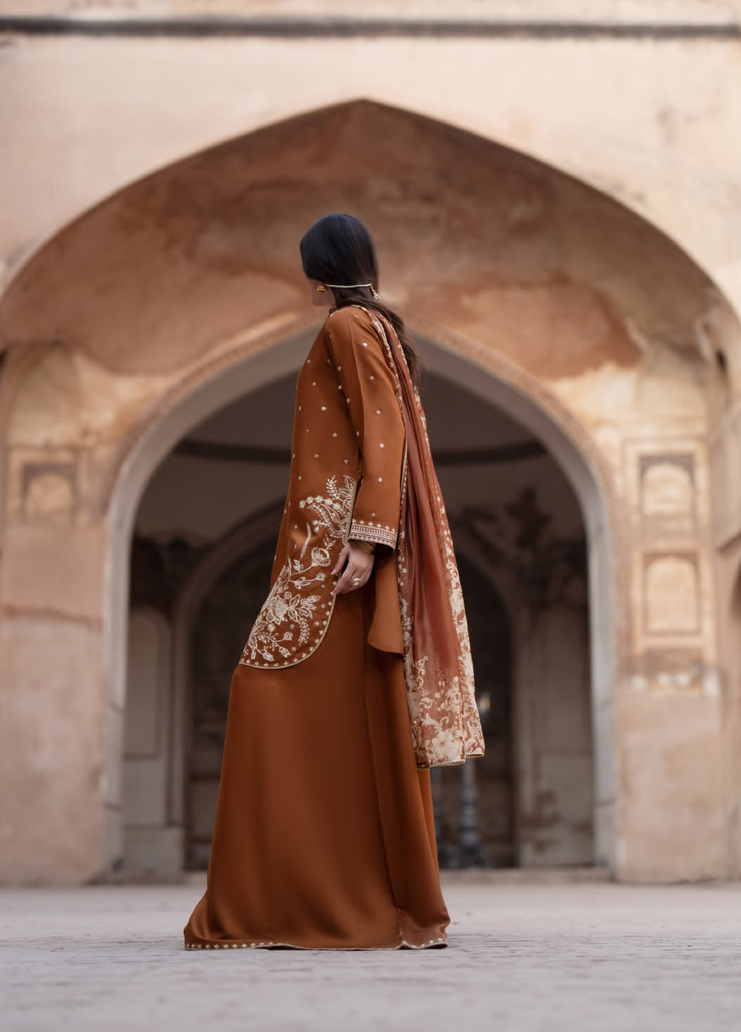 Darbar by Casuallite Pret Embroidered Silk Viscose 3 Piece Suit CSL26PDD-02 - Festive Collection