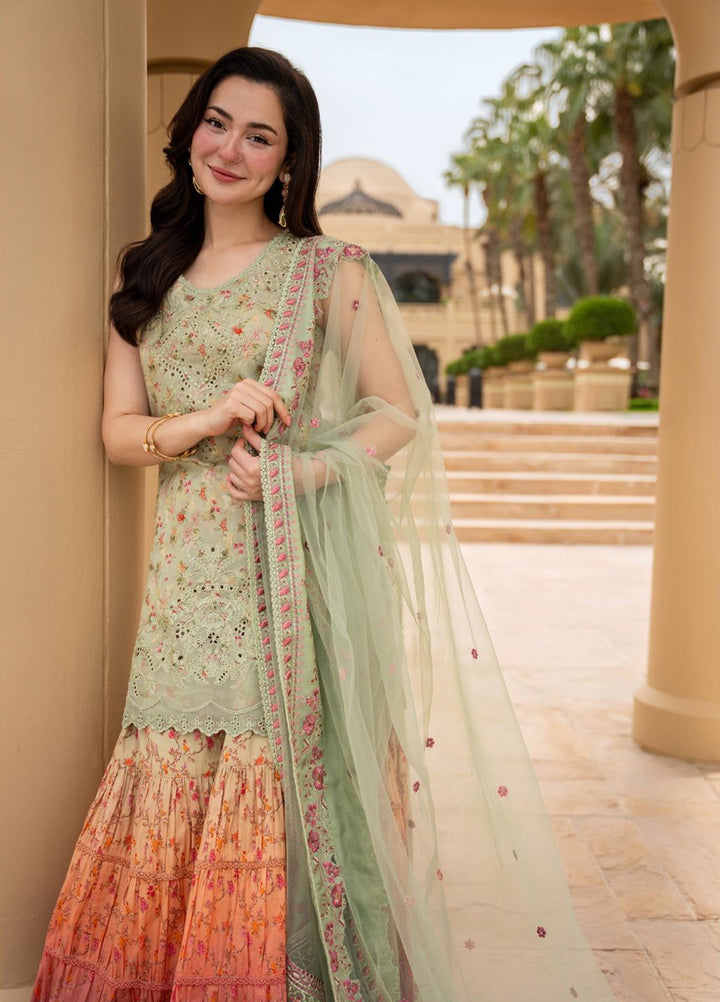 AYA by Faiza Saqlain Unstitched Embroidered Luxury Lawn 3 Piece Suit FS26UAL ELDIRA - Festive Collection