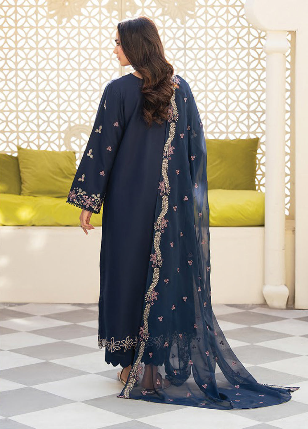 Namah by Xenia Formals Unstitched Embroidered Lawn 3 Piece Suit XF26ULN Daniyah 03 - Festive Collection