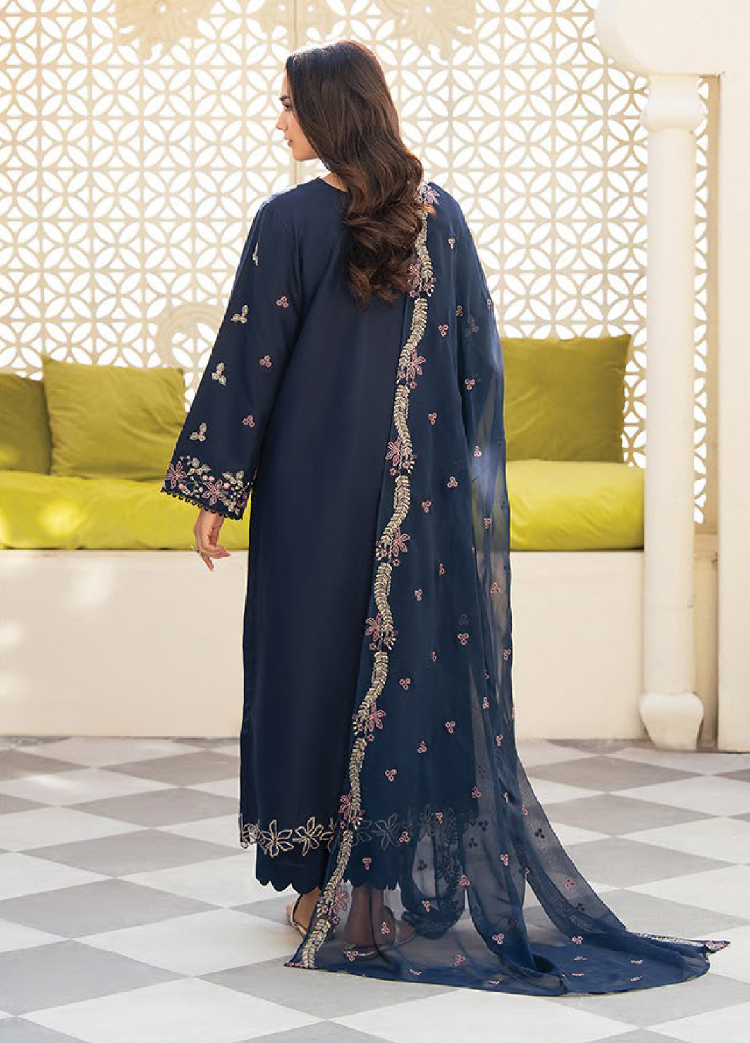 Namah by Xenia Formals Unstitched Embroidered Lawn 3 Piece Suit XF26ULN Daniyah 03 - Festive Collection