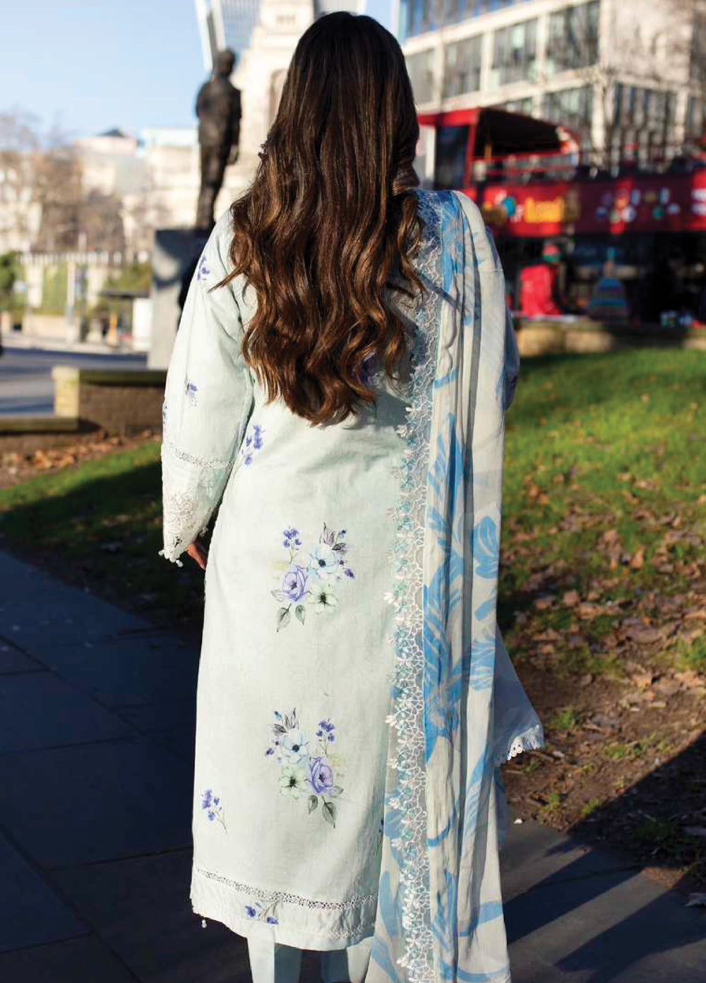 Sunshine Bloom by Al Zohaib Unstitched Embroidered Lawn 3 Piece Suit AZ26USL D5 - Summer Collection