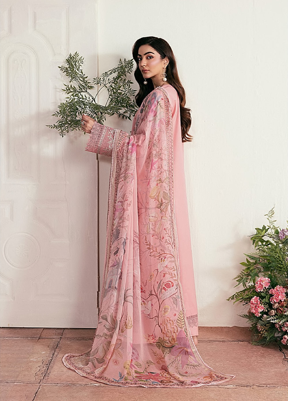 Zync by Florent Unstitched Embroidered Lawn 3 Piece Suit FL26ULZ FZ-1A - Summer Collection