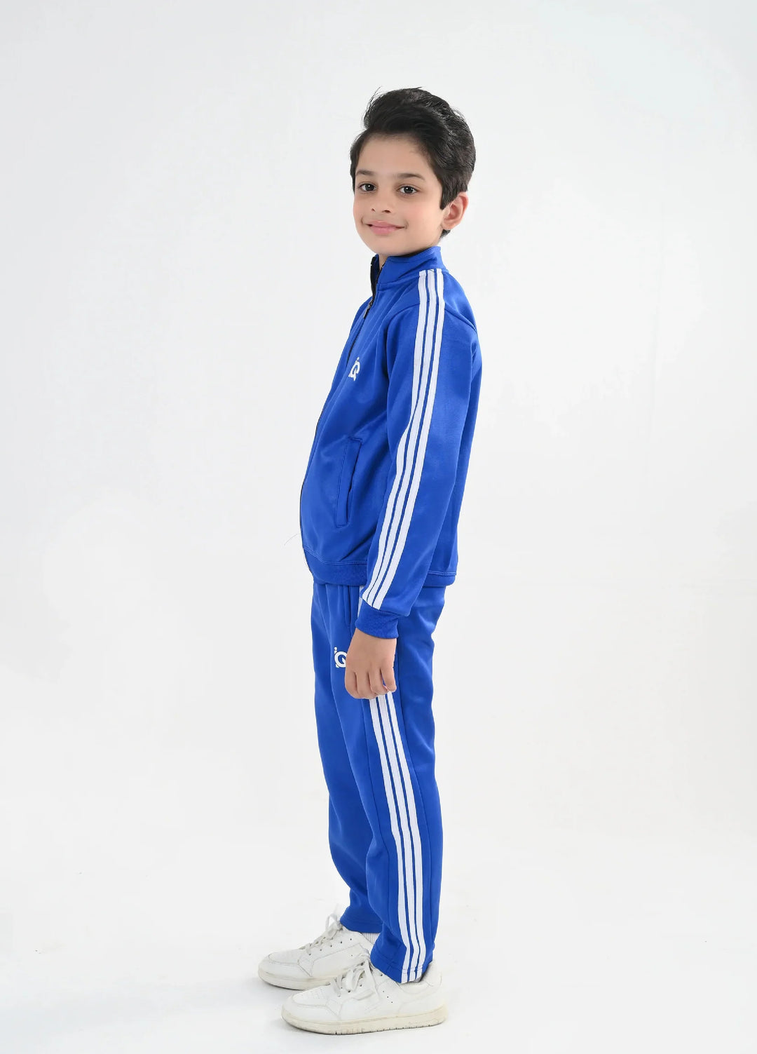 IQ Exclusive Kids Track Suit Fleece 2 PieceElite Blue Tri Line-Unisex Kids - Winter Collection