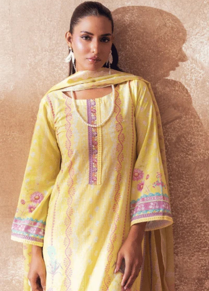 Liyana by Mashra RTW Printed Lawn 3 Piece Suit LIY-LEM-010 Lemon Drop - Casual Collection