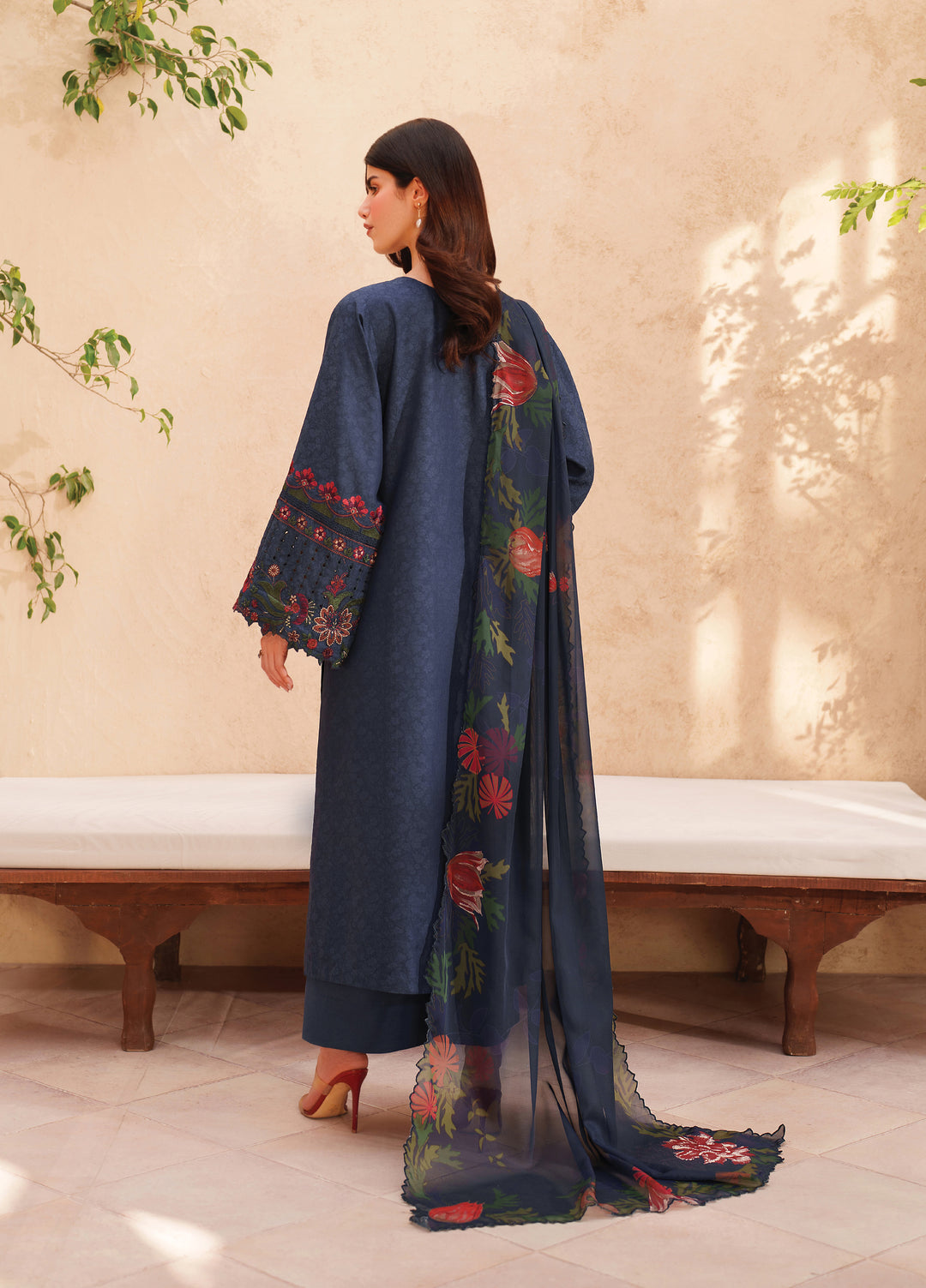 Iznik Unstitched Embroidered Lawn 3 Piece Suit IZ26ULE EL-01 - Eid Collection
