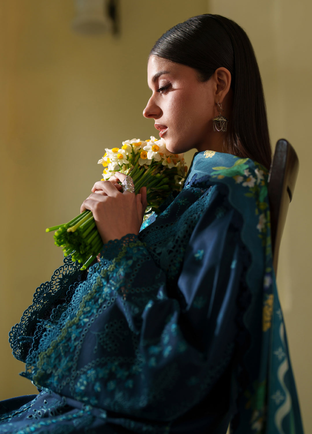 Heritage Dore by Bin Ilyas Unstitched Embroidered Lawn 3 Piece Suit BI26UHD 17-3A - Summer Collection