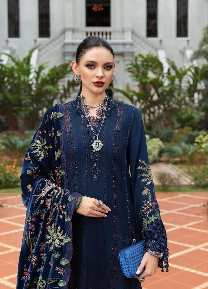Luxe by Maria B Unstitched Embroidered Twill Linen 3 Piece MB25LW D12 - Winter Collection