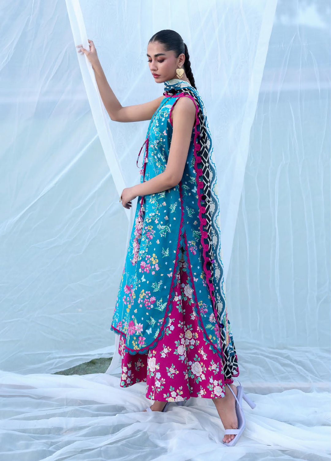 Neoma Prints by Republic Unstitched Printed Lawn 3 Piece Suit RW26UNL SP-9 ZARIYAH - Summer Collection
