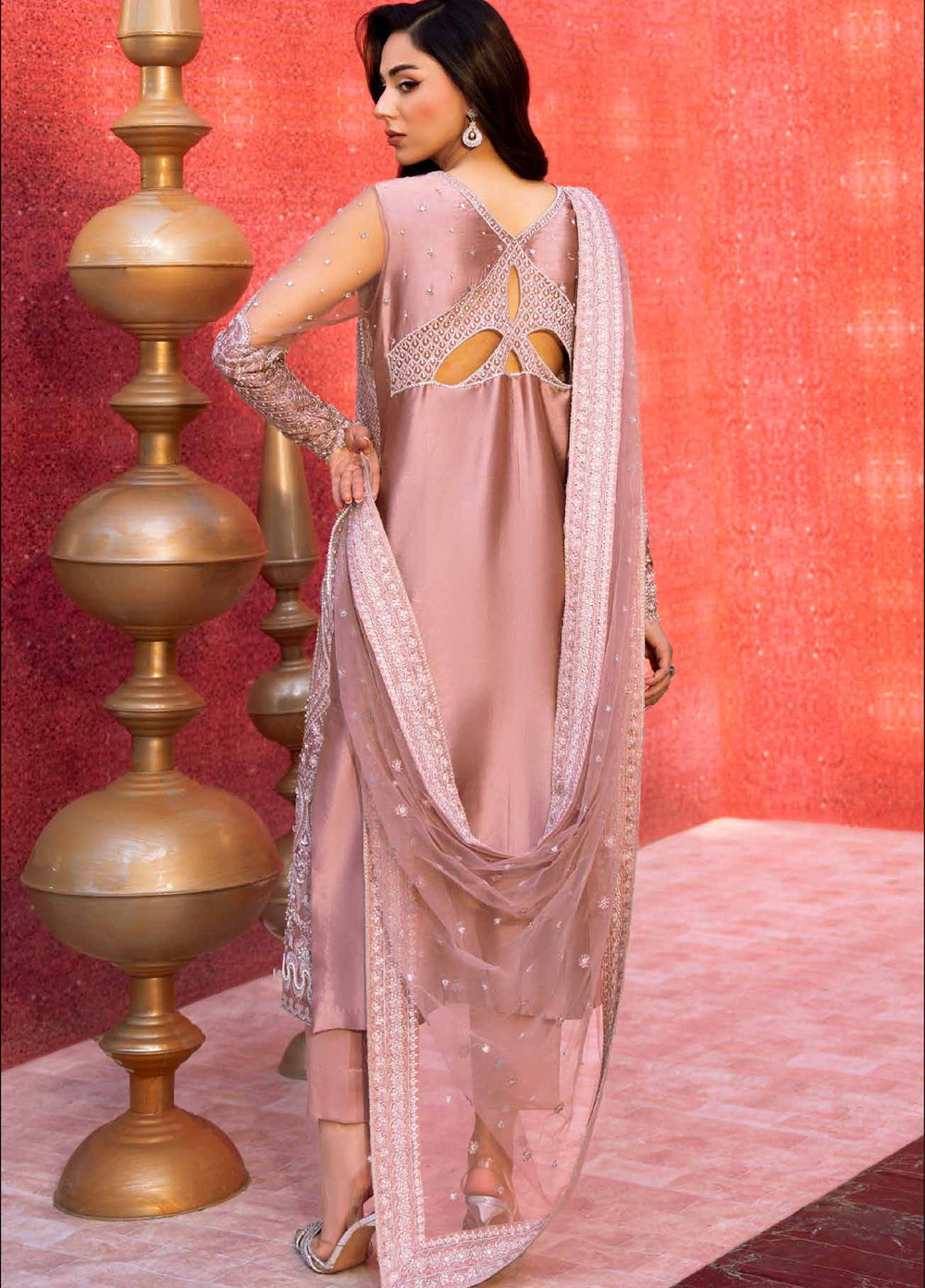 Zarmina by Zariya Unstitched Embroidered Satin Silk 3 Piece Suit ZRY26UZ ZB50040 - Festive Collection