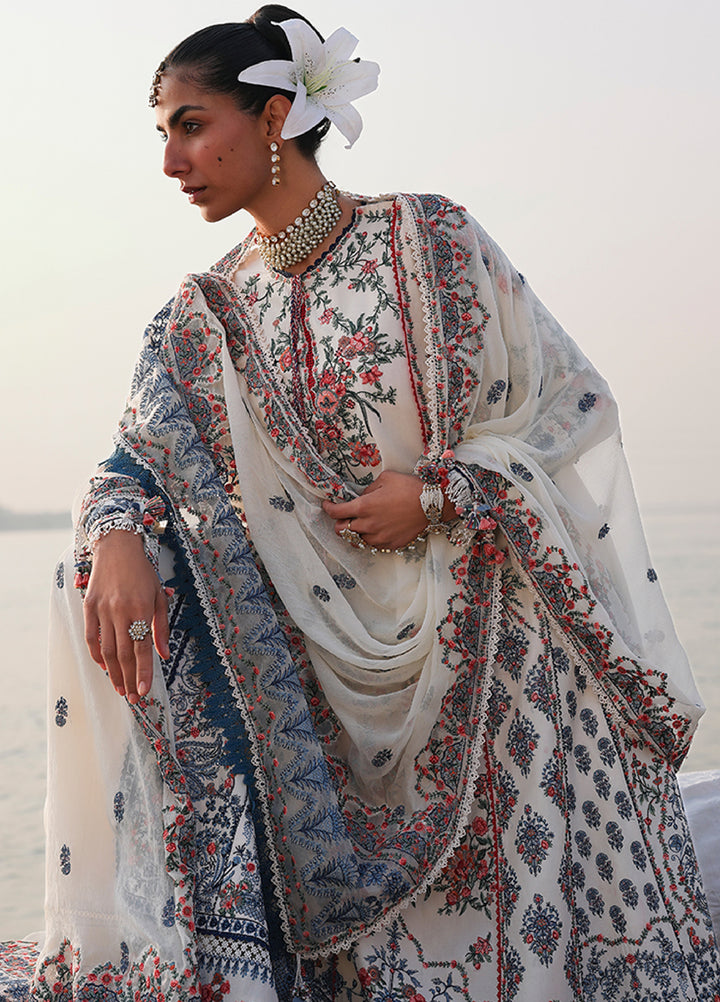 Kalabagh by Hussain Rehar Unstitched Embroidered Luxury Lawn 3 Piece Suit HR26UKL D4 Yuki - Festive Collection