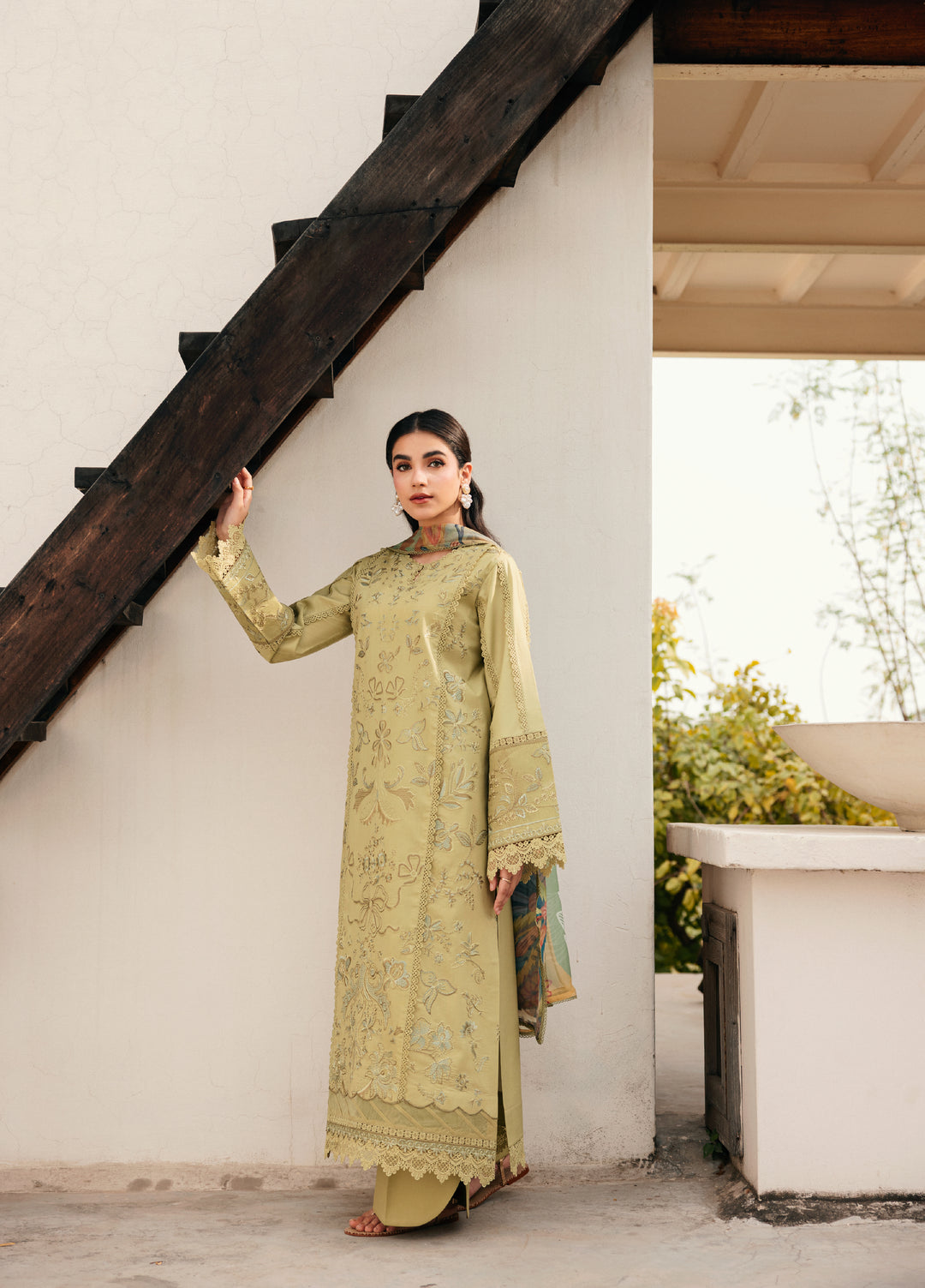 Zync by Florent Unstitched Embroidered Lawn 3 Piece Suit FL26ULZ FZ-8A - Lawn Collection
