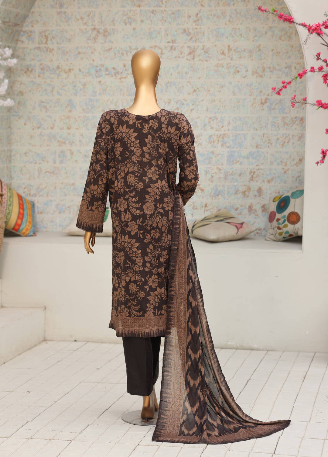 Nayab by HZ Textiles Unstitched Printed Cotton Lawn 3 Piece Suit HZ28UN NPC-10 - Casual Collection