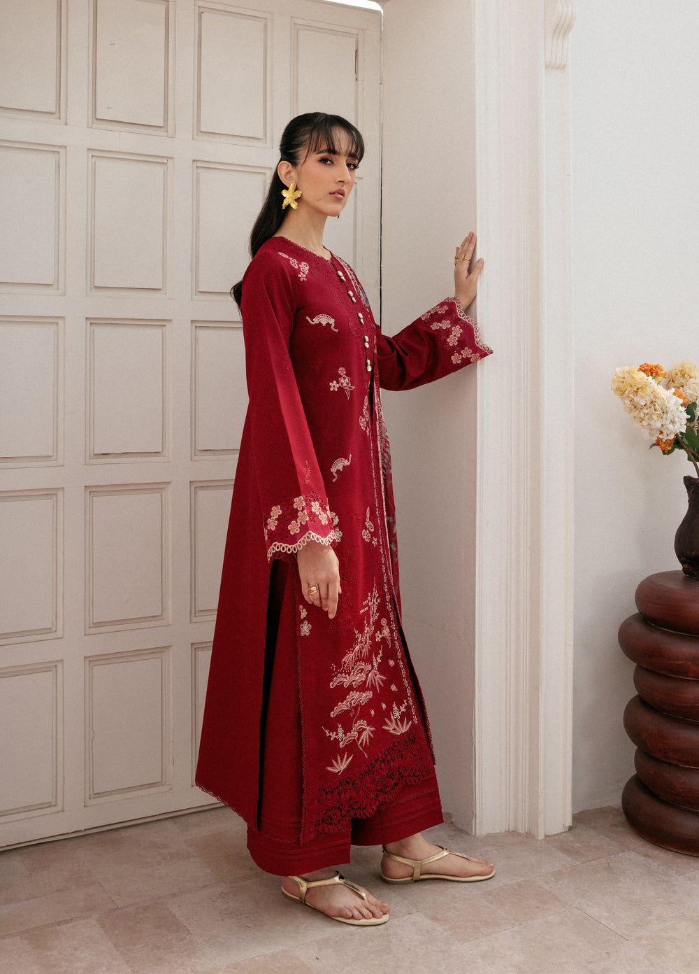Zync by Florent Untitched Lawn Embroidered 3 Piece Suit FL26UZ FZ-7A - Summer Collection