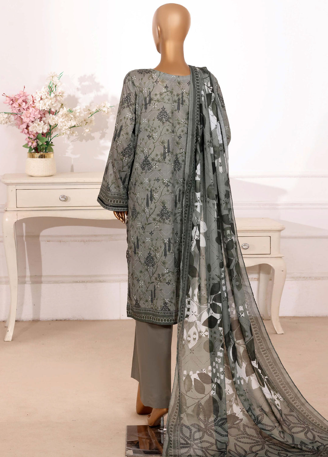 Hz Textiles RTW Cutwork Kari Printed Lawn 3 Piece Suit HZ26ULC CPE-3P-013 - Summer Collection