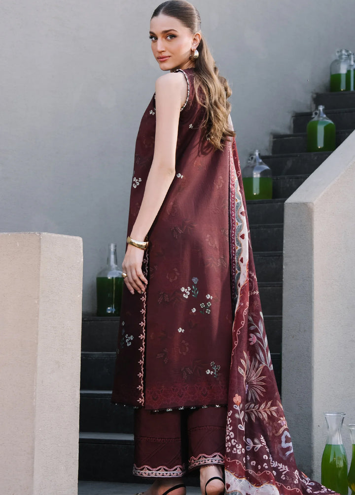 Afsanah by Seran Unstitched Embroidered Lawn 3 Piece Suit SN26UAVII D6-MYRA - Summer Collection