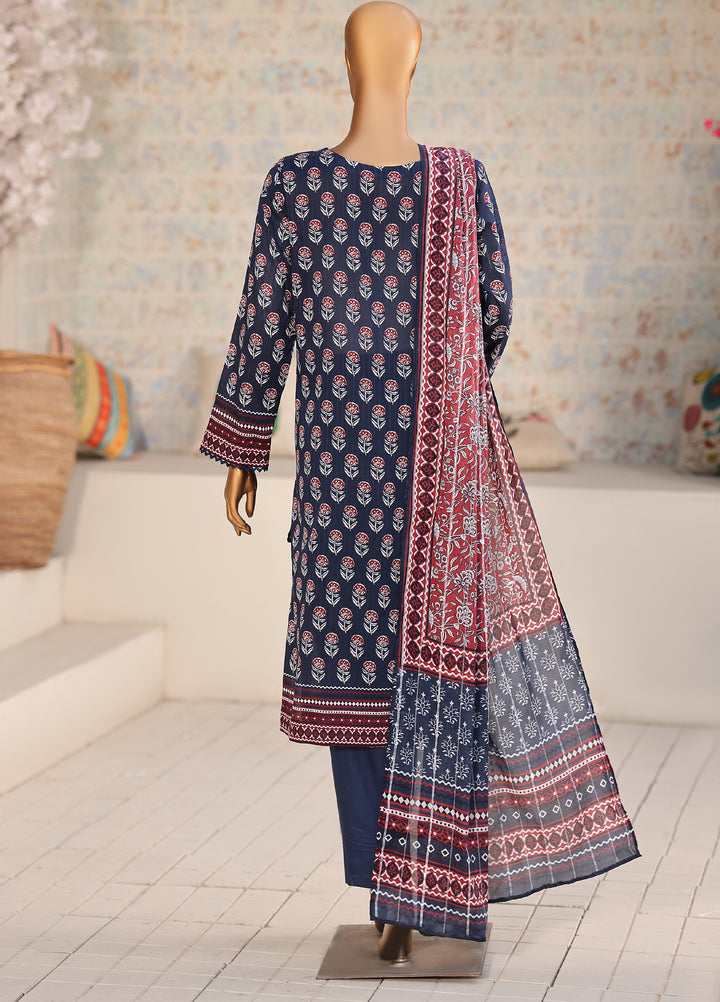 Nayab by HZ Textiles Unstitched Printed Cotton Lawn 3 Piece Suit HZ28UN NPC-05 - Casual Collection