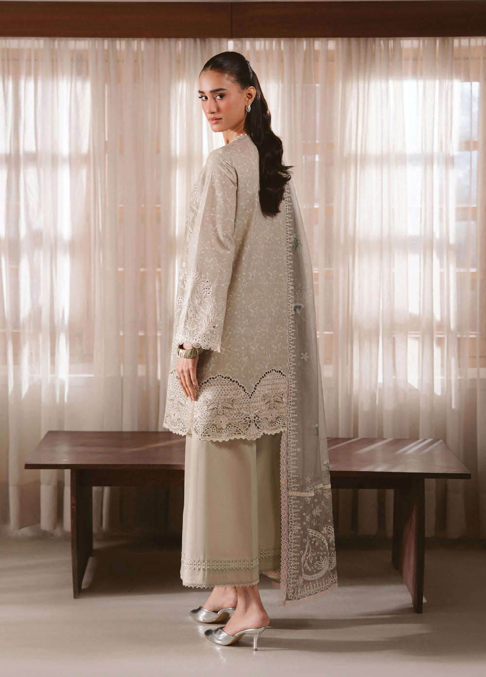 Serein by Ayzel Unstitched Embroidered Lawn 3 Piece Suit AAF26USL Veylin - Eid Collection