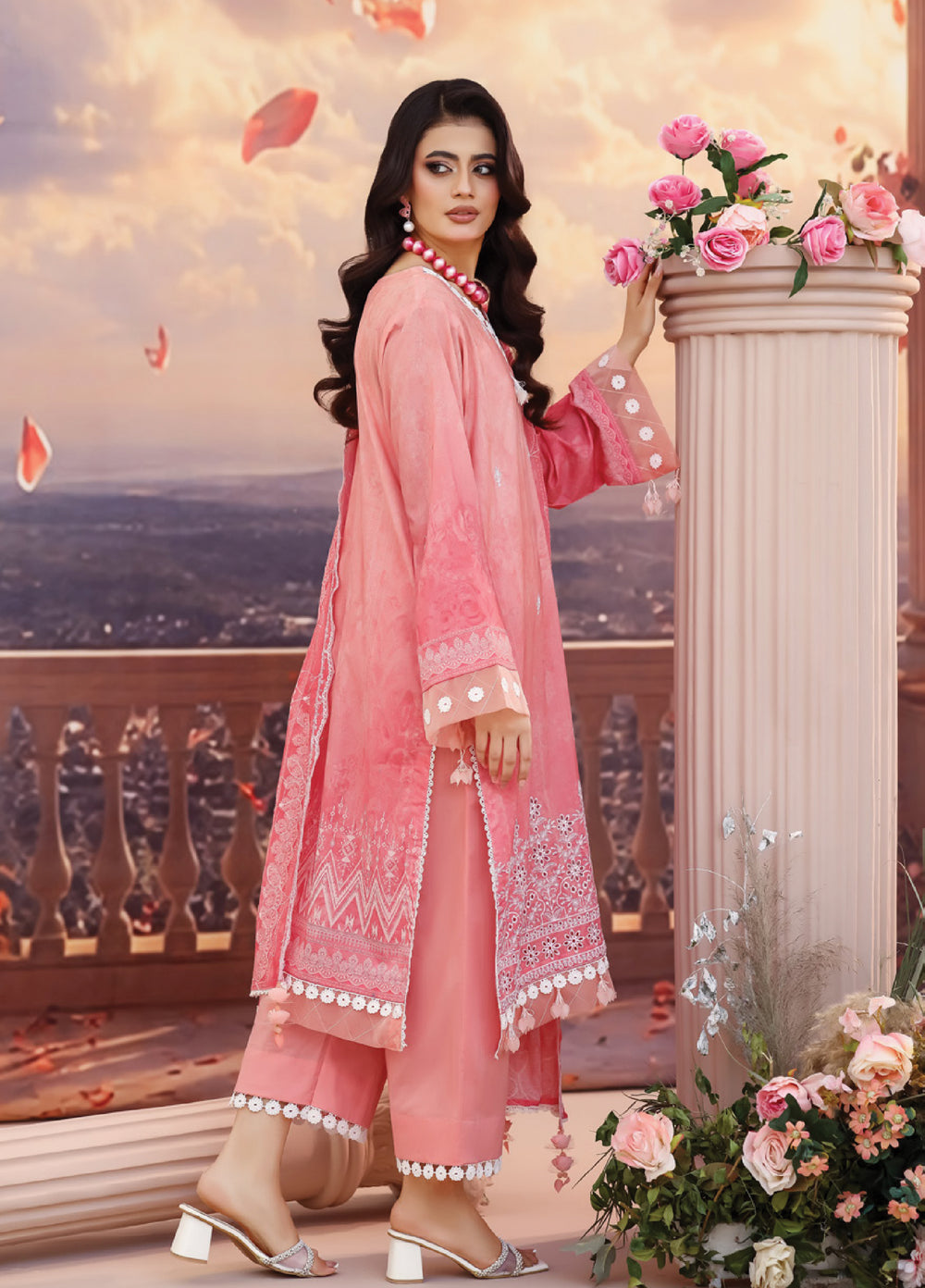 Salina by Regalia Textile Unstitched Cutwork Embroidered Lawn 3 Piece Suit RG26USCL D-5 - Summer Collection