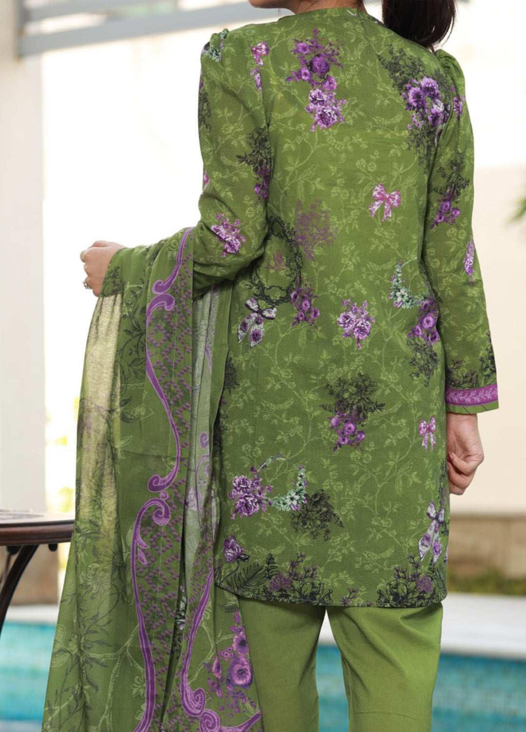 The Garden Muse by Chameli Unstitched Printed Lawn 3 Piece Suit CHM26UGM WRTS-0008 - Summer Collection