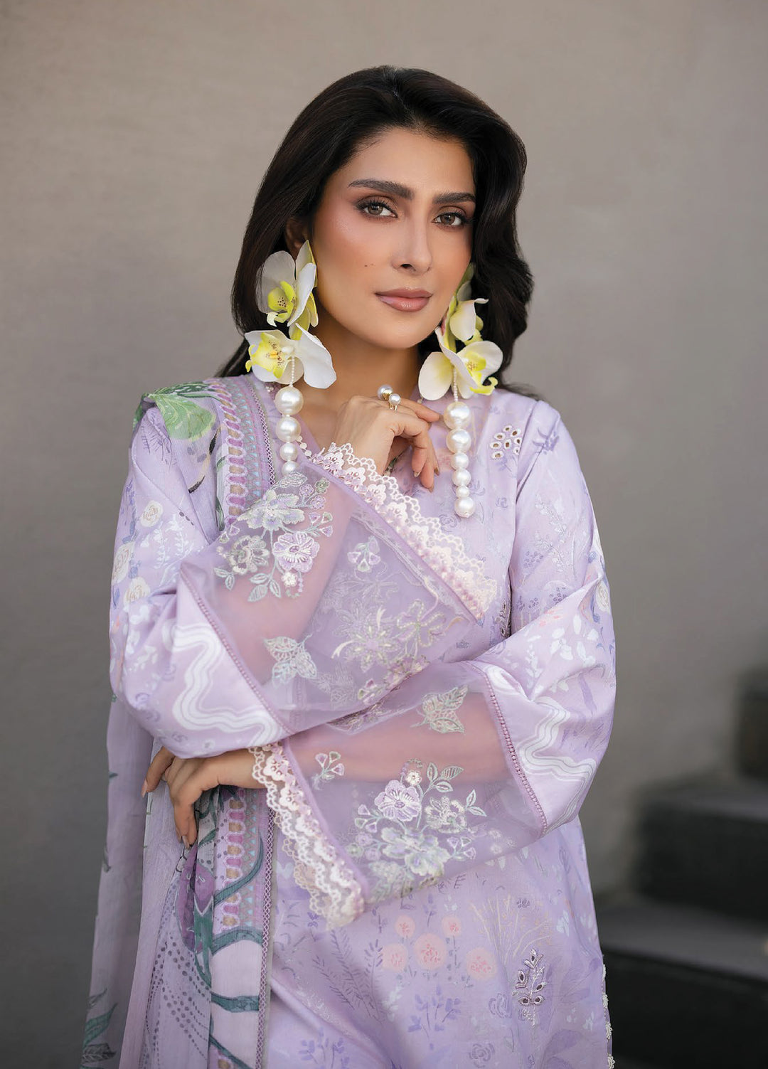 Afsanah by Seran Unstitched Embroidered Lawn 3 Piece Suit SN26UAL D-9 Nima - Summer Collection