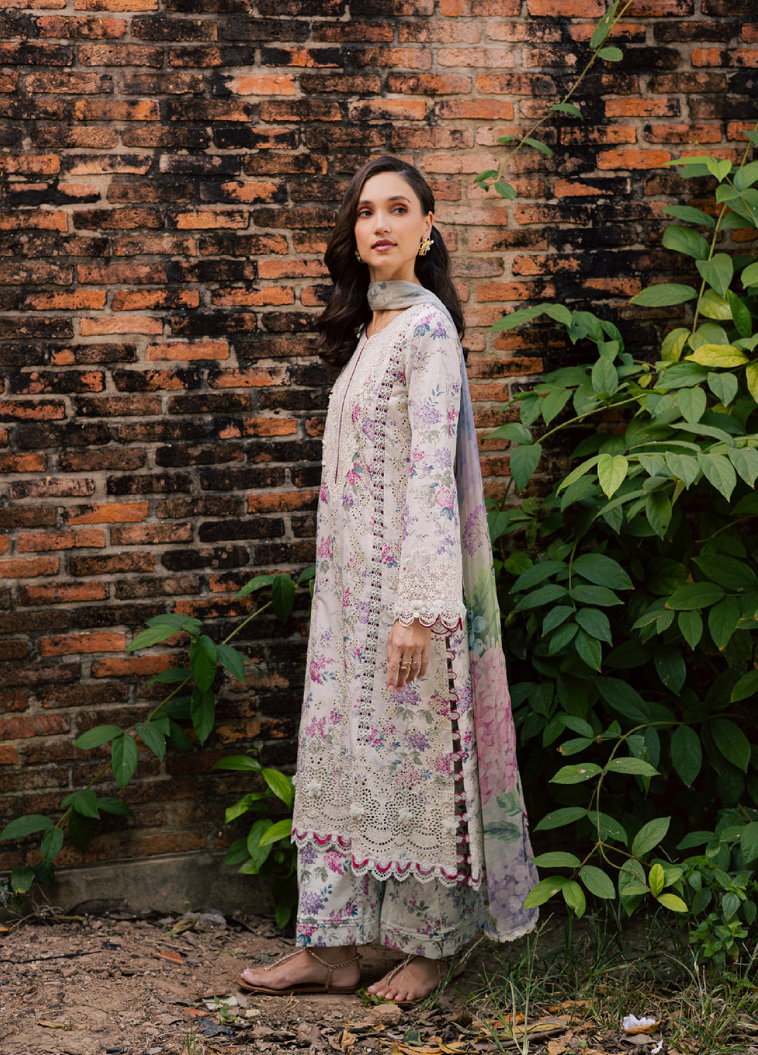 Shezlin by Aabyaan Unstitched Embroidered Chikankari 3 Piece Suit ABY26UCS ELARA - Eid Collection