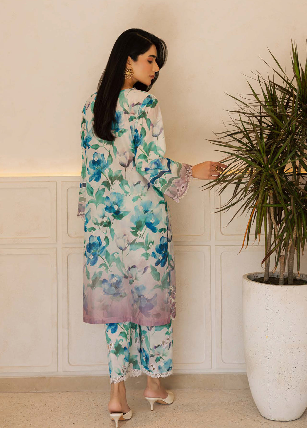 Ballerina by Nureh Unstitched Chikankari Embroidered Lawn 2 Piece Suit NU26UBCL NU2-210 - Summer Collection