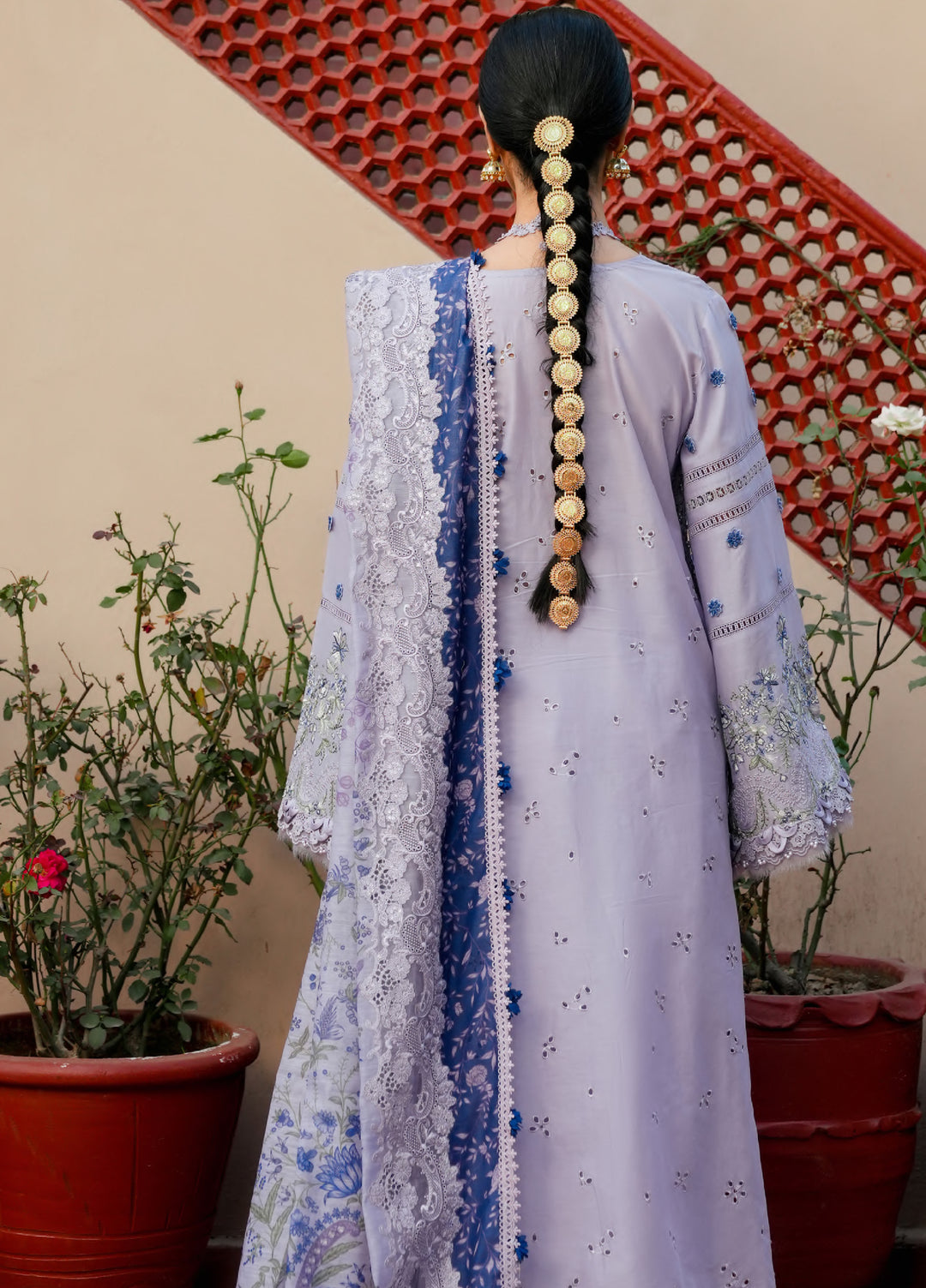 Ek Fasana by Kahf Premium Unstitched Embroidered Luxury Lawn 3 Piece Suit KHF26UFL KLB NAZNEEN 7B - Festive Collection