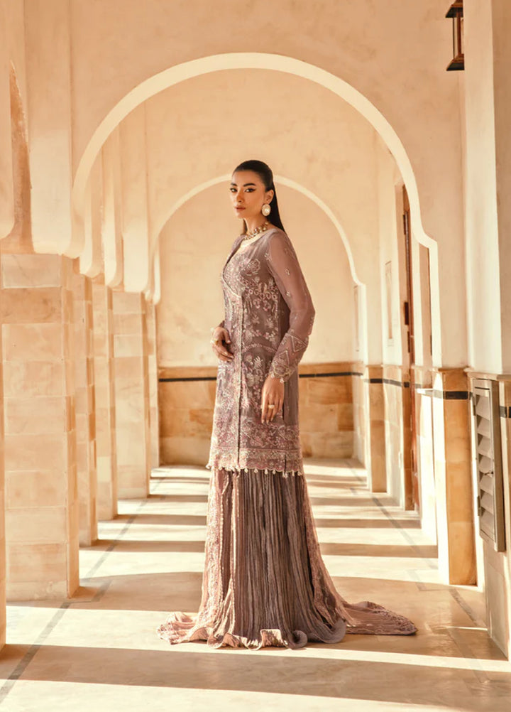 Mehr-un-Nissa By Florent Unstitched Wedding Embroidered Chiffon 4 Piece FL25 FL-2 KASHMALA - Formals Collection