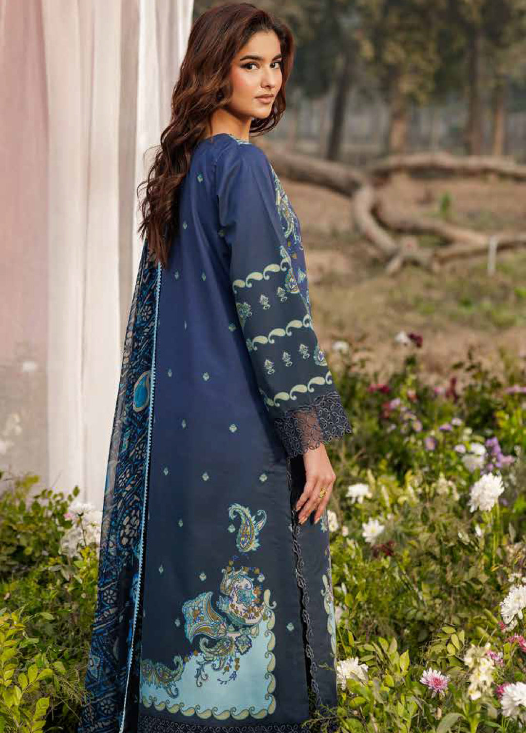 Rang e Bahar by Charizma Unstitched Embroidered Lawn 3 Piece Suit CHR26URB CRB6-03 - Summer Collection