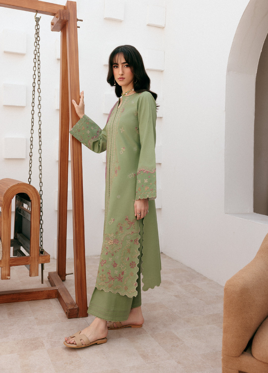 Zync by Florent Untitched Lawn Embroidered 3 Piece Suit FL26UZ FZ-6A - Summer Collection