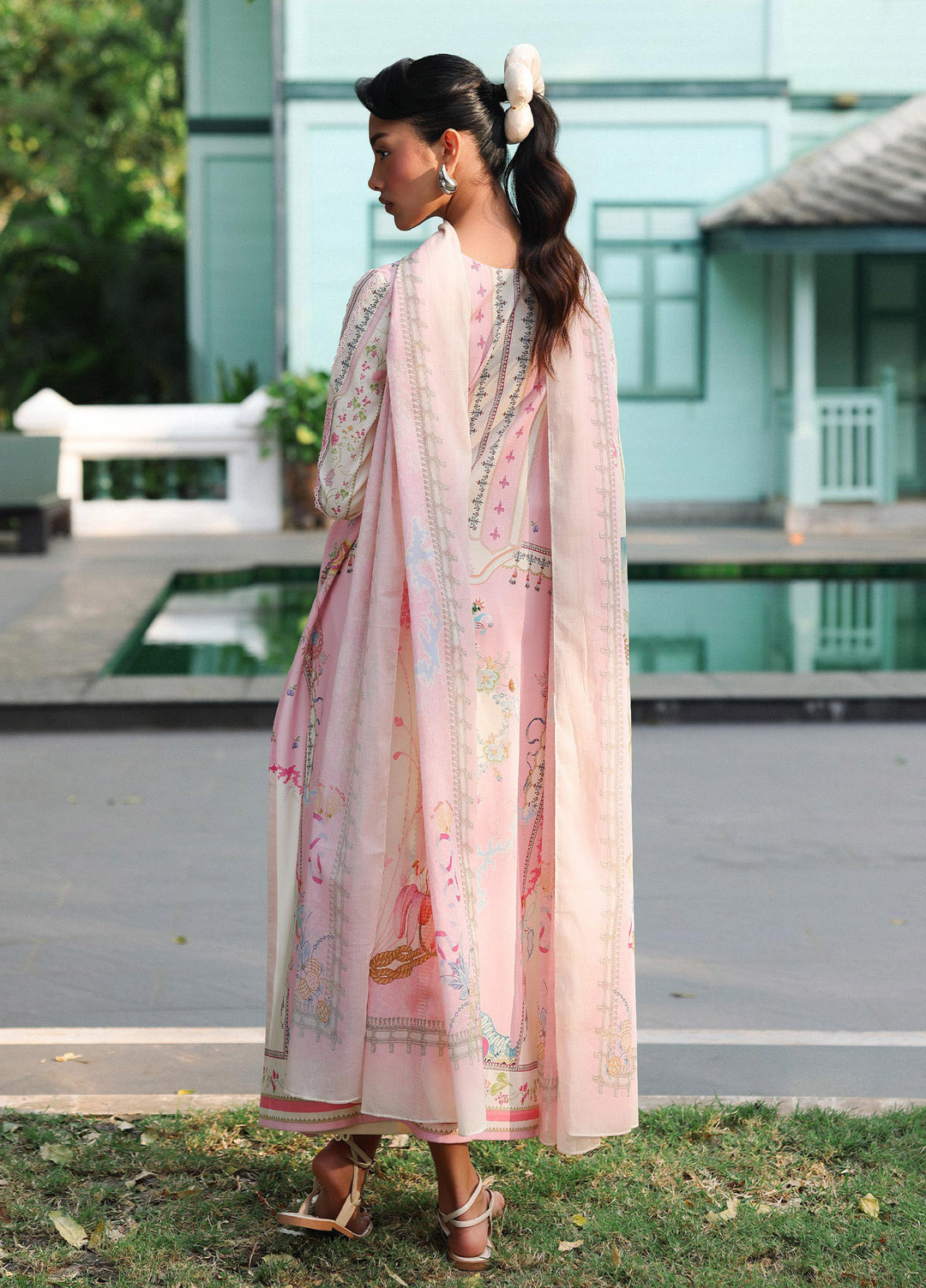 Q Prints by Qalamkar Unstitched Lawn Printed 3 Piece Suit QLK26QP Elara - Summer Collection