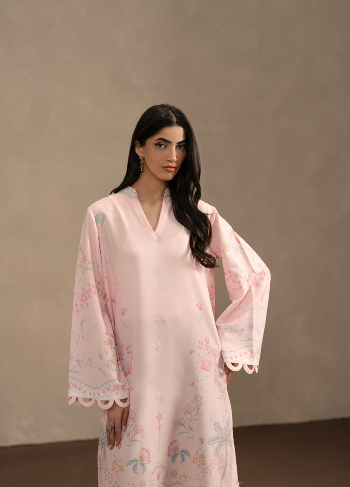 Seran Women Pret Printed Poly Cambric Kaftaan SN26PK D-1 Petaline - Casual Collection