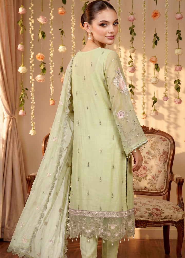 Anaya Noor by Zebtan Unstitched Embroidered Chiffon 3 Piece Suit ZB26UAC AN 01 - Festive Collection