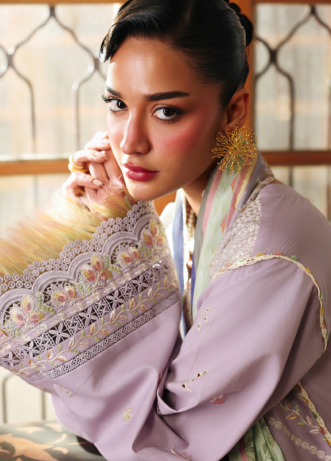 Lumina by Bin Ilyas Unstitched Embroidered Lawn 3 Piece Suit BI26UL L7 5A - Summer Collection