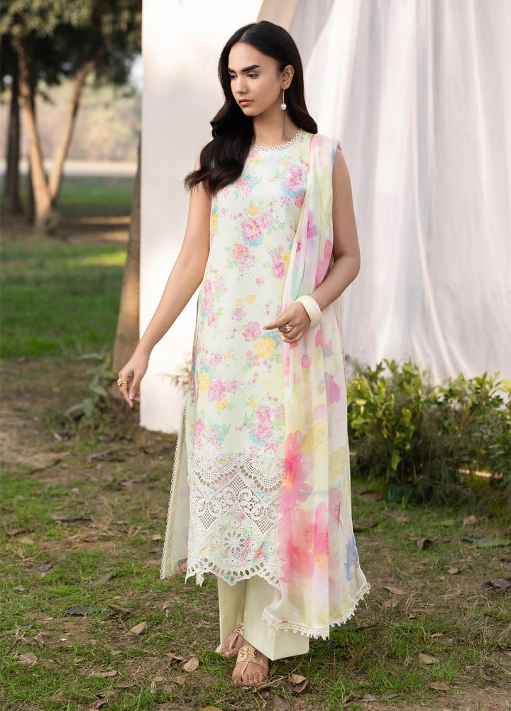 Summer Printkari Exclusive by RajBari Unstitched Embroidered Lawn 3 Piece Suit RB26USP D-07 - Casual Collection