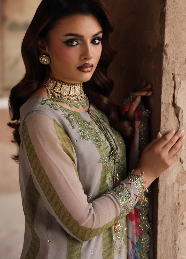 Vasal by Charizma Unstitched Luxury Chiffon Embroidered Suits 3 Piece CRZ25LC VSL25-46 - Festive Collection